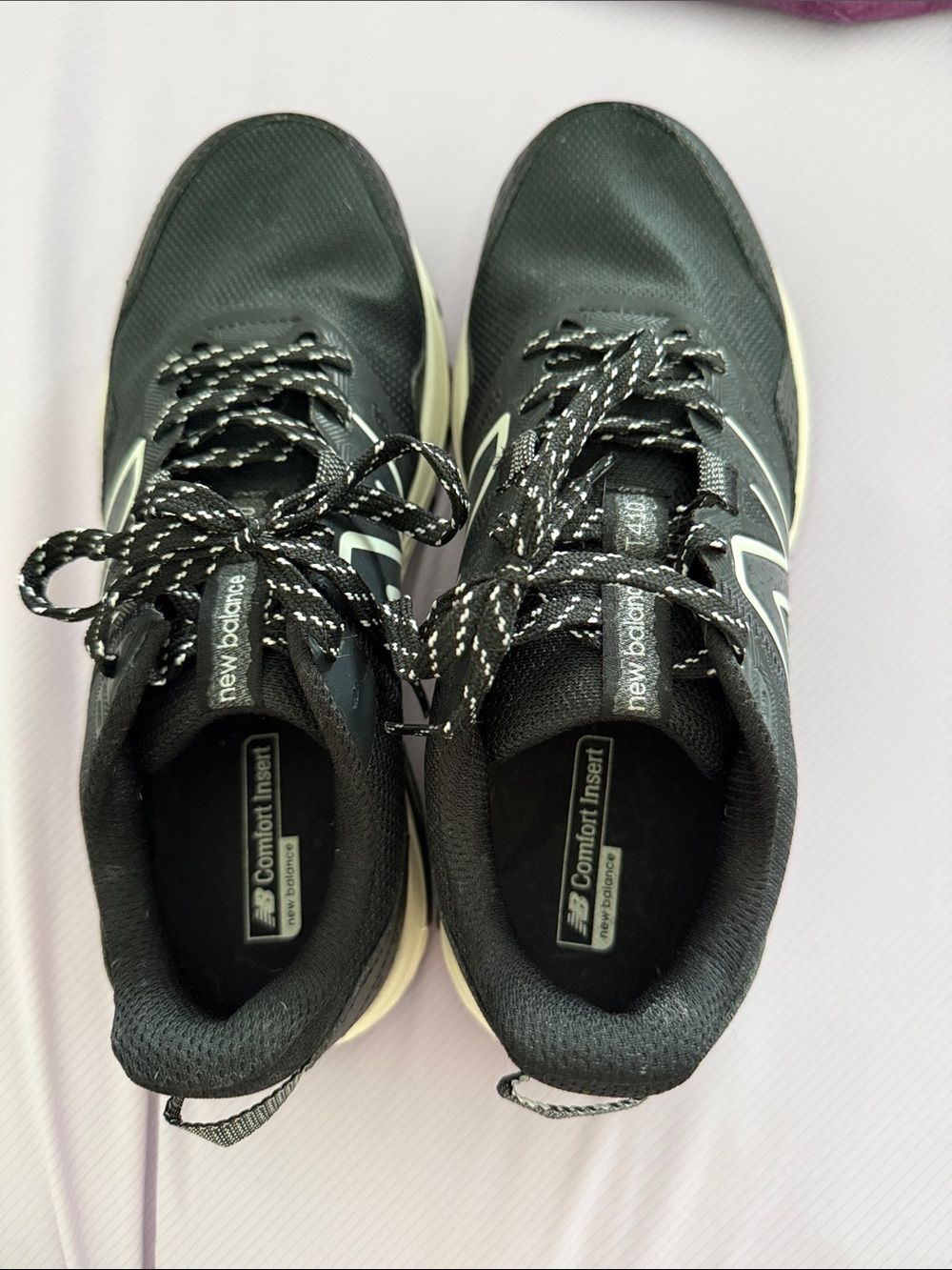 New Balance Black Athletic Shoes with White Accents NWOT